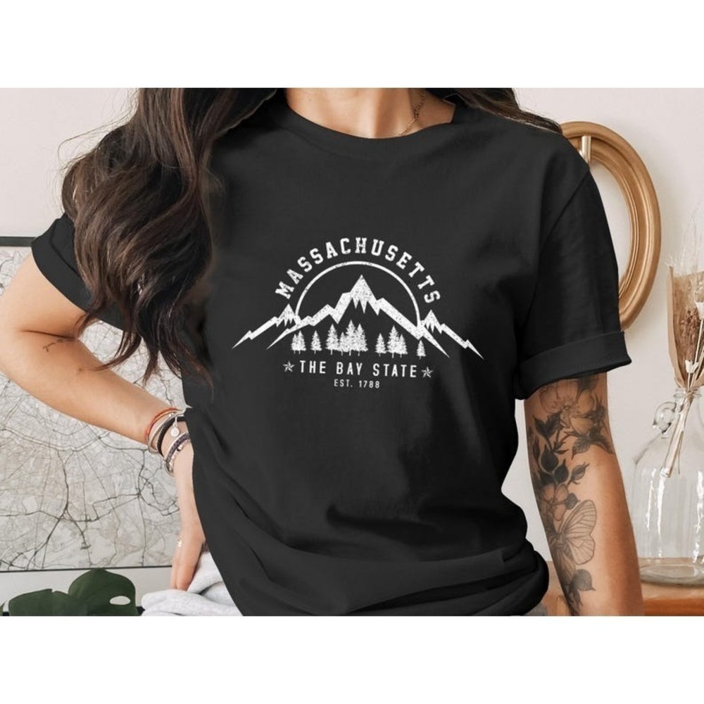 Massachusetts T-Shirt, Bay State Mountain Tee